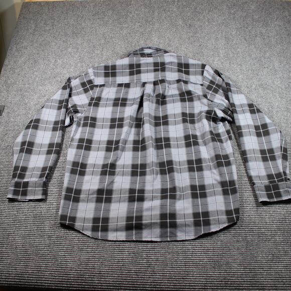 Dixxon Flannel V-Twin Visionary Mens XL Gray Black  Plaid D-Tech - Picture 6 of 7